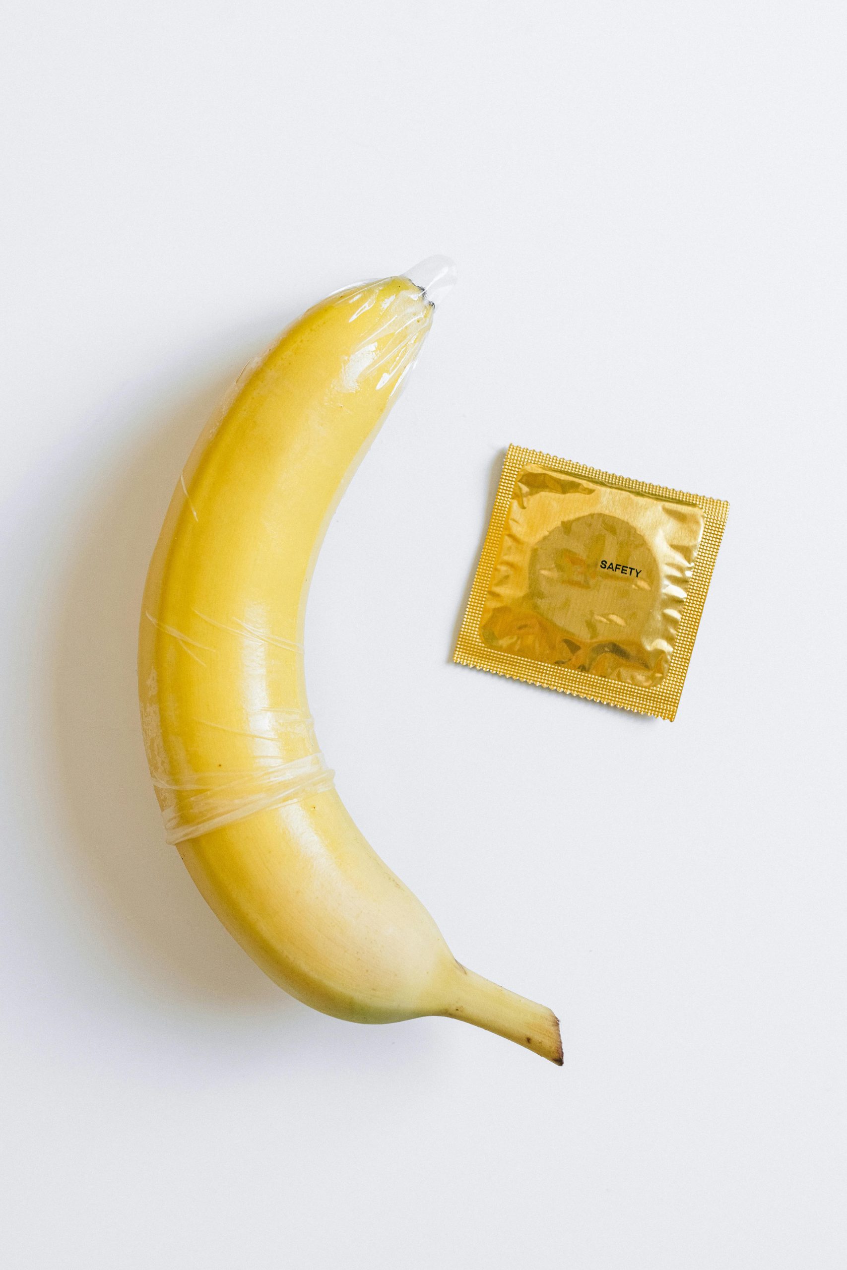 Condom and banana